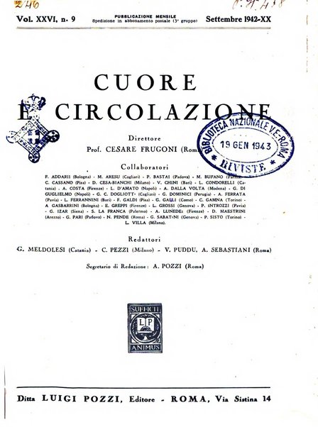 Cuore e circolazione periodico mensile illustrato