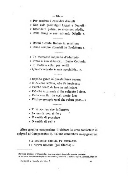 Curiosita e ricerche di storia subalpina