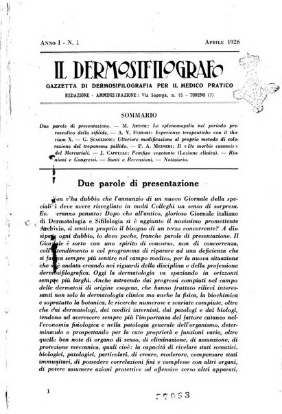 Il dermosifilografo gazzetta di dermosifilografia per il medico pratico