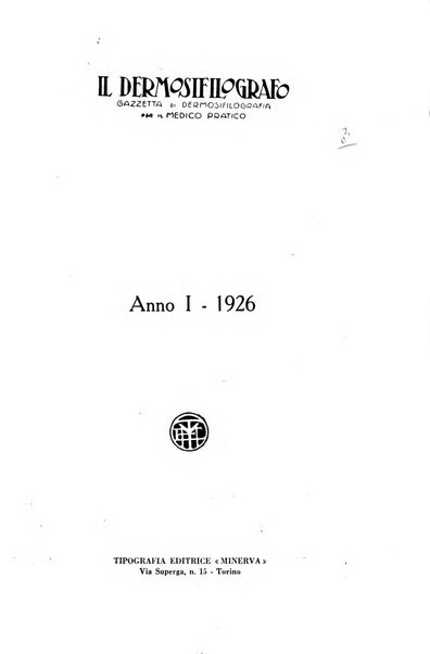 Il dermosifilografo gazzetta di dermosifilografia per il medico pratico