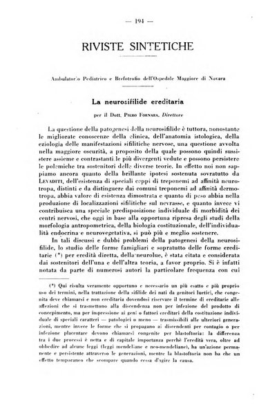 Il dermosifilografo gazzetta di dermosifilografia per il medico pratico