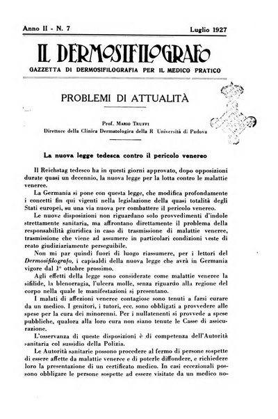 Il dermosifilografo gazzetta di dermosifilografia per il medico pratico