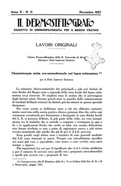 Il dermosifilografo gazzetta di dermosifilografia per il medico pratico