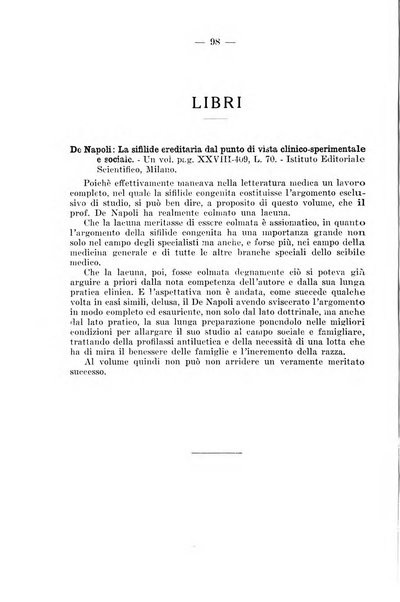 Il dermosifilografo gazzetta di dermosifilografia per il medico pratico