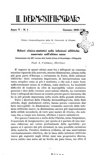 Il dermosifilografo gazzetta di dermosifilografia per il medico pratico