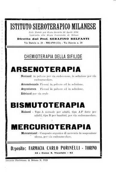 Il dermosifilografo gazzetta di dermosifilografia per il medico pratico