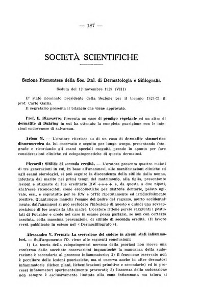 Il dermosifilografo gazzetta di dermosifilografia per il medico pratico