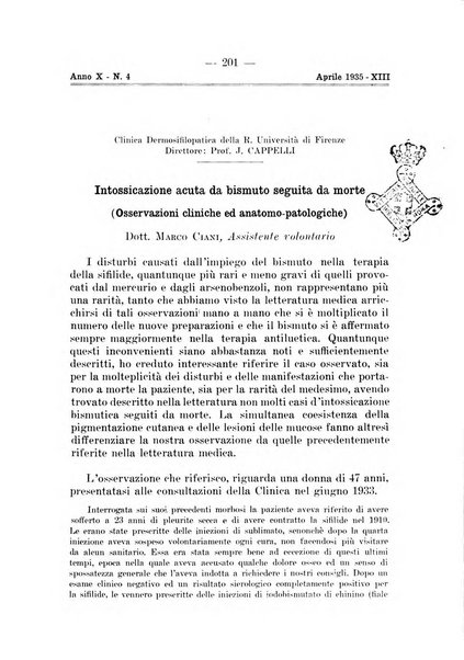 Il dermosifilografo gazzetta di dermosifilografia per il medico pratico