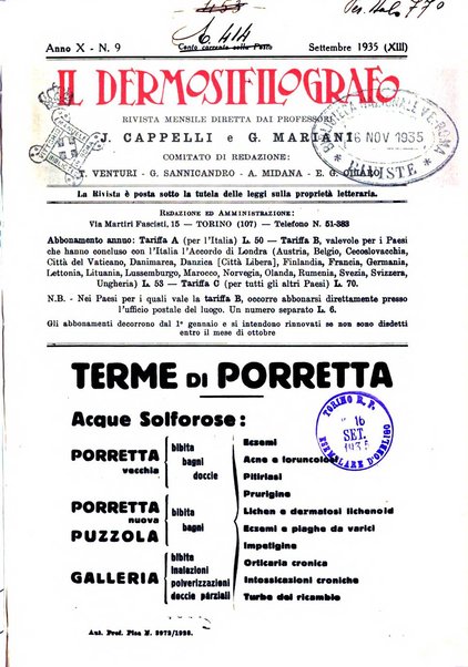 Il dermosifilografo gazzetta di dermosifilografia per il medico pratico