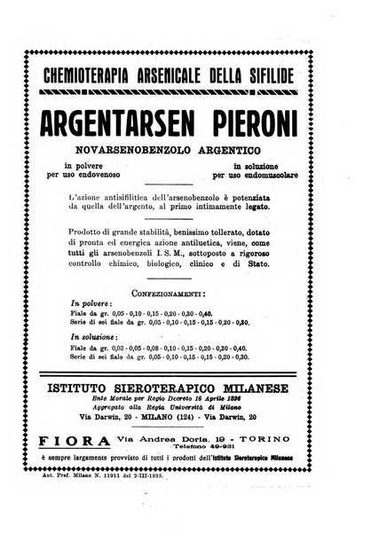 Il dermosifilografo gazzetta di dermosifilografia per il medico pratico