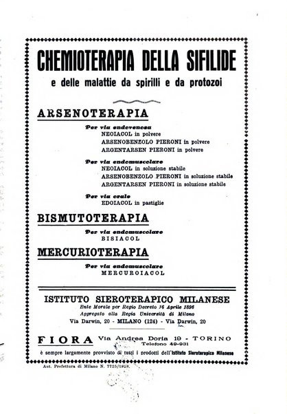 Il dermosifilografo gazzetta di dermosifilografia per il medico pratico