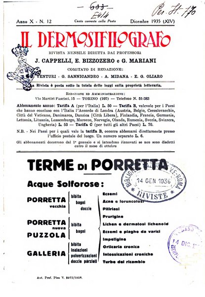 Il dermosifilografo gazzetta di dermosifilografia per il medico pratico