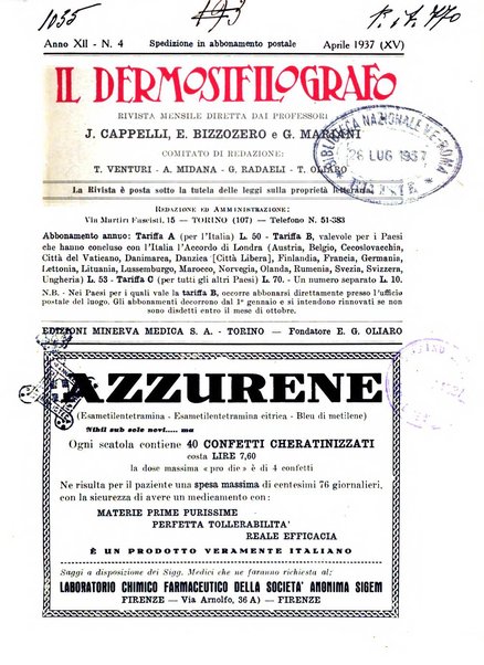 Il dermosifilografo gazzetta di dermosifilografia per il medico pratico