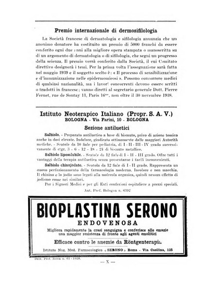 Il dermosifilografo gazzetta di dermosifilografia per il medico pratico