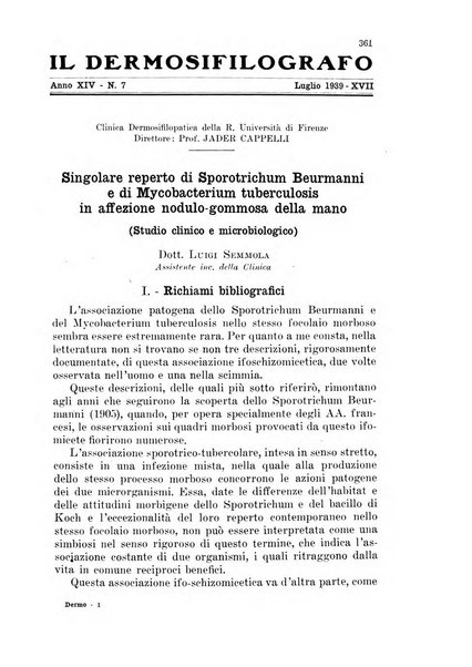 Il dermosifilografo gazzetta di dermosifilografia per il medico pratico