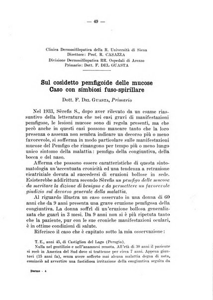 Il dermosifilografo gazzetta di dermosifilografia per il medico pratico