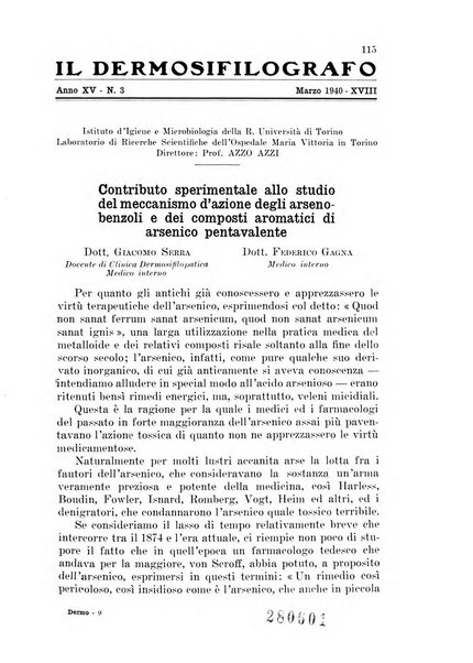 Il dermosifilografo gazzetta di dermosifilografia per il medico pratico