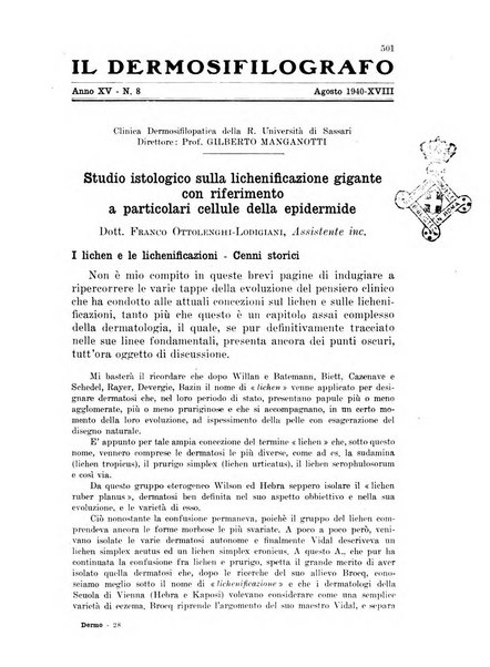 Il dermosifilografo gazzetta di dermosifilografia per il medico pratico