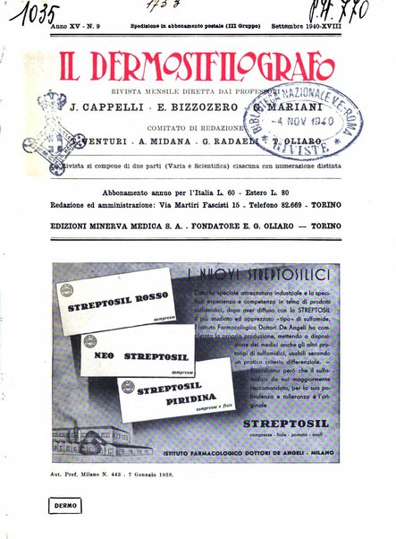 Il dermosifilografo gazzetta di dermosifilografia per il medico pratico