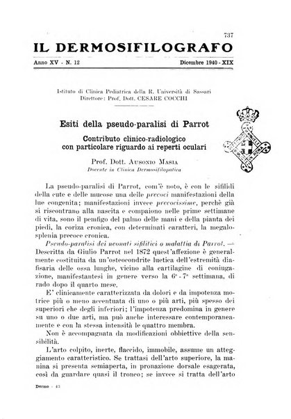 Il dermosifilografo gazzetta di dermosifilografia per il medico pratico