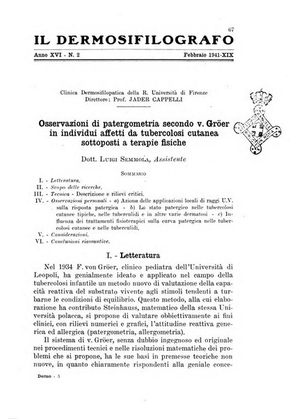 Il dermosifilografo gazzetta di dermosifilografia per il medico pratico