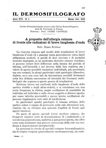 Il dermosifilografo gazzetta di dermosifilografia per il medico pratico