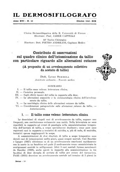 Il dermosifilografo gazzetta di dermosifilografia per il medico pratico