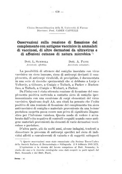 Il dermosifilografo gazzetta di dermosifilografia per il medico pratico