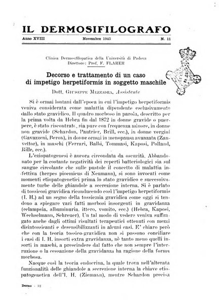 Il dermosifilografo gazzetta di dermosifilografia per il medico pratico