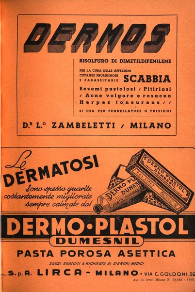 Il dermosifilografo gazzetta di dermosifilografia per il medico pratico