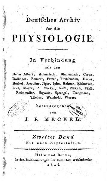 Deutsches Archiv fur die Physiologie