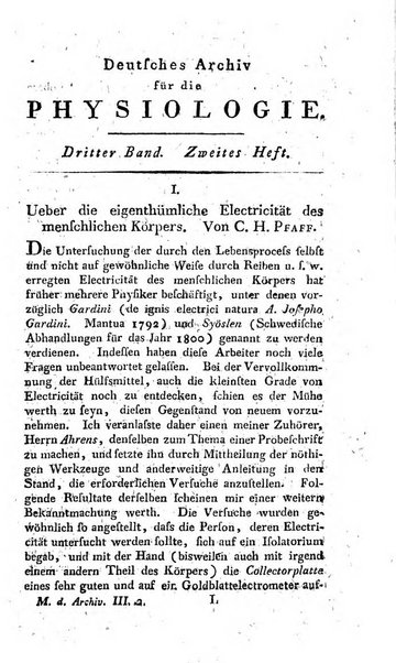 Deutsches Archiv fur die Physiologie