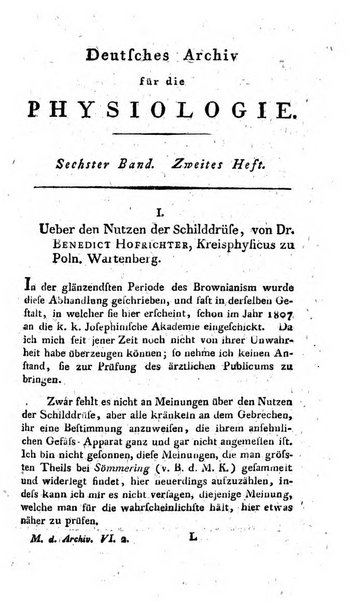 Deutsches Archiv fur die Physiologie