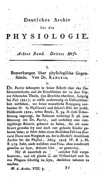 Deutsches Archiv fur die Physiologie