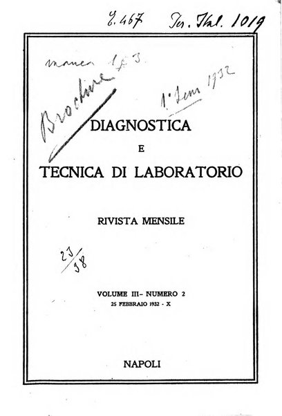 Diagnostica e tecnica di laboratorio rivista mensile