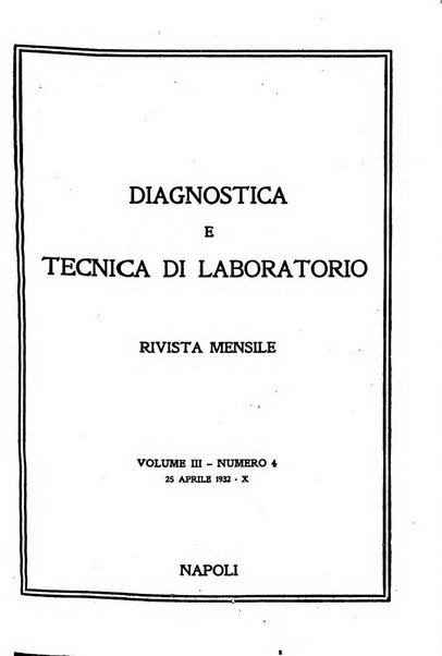 Diagnostica e tecnica di laboratorio rivista mensile