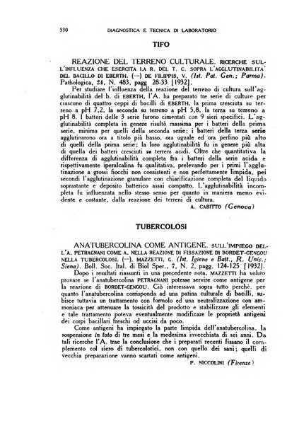 Diagnostica e tecnica di laboratorio rivista mensile