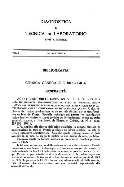 Diagnostica e tecnica di laboratorio rivista mensile