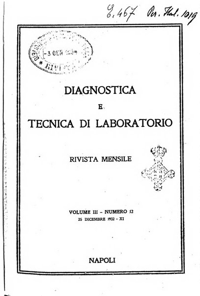Diagnostica e tecnica di laboratorio rivista mensile