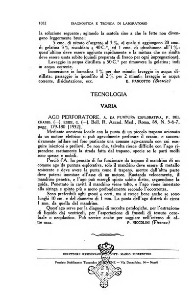 Diagnostica e tecnica di laboratorio rivista mensile