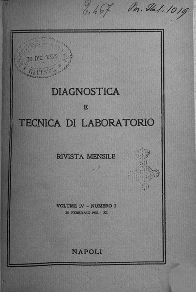 Diagnostica e tecnica di laboratorio rivista mensile