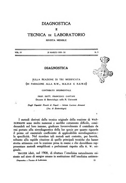 Diagnostica e tecnica di laboratorio rivista mensile