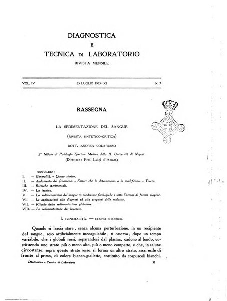 Diagnostica e tecnica di laboratorio rivista mensile