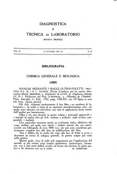 Diagnostica e tecnica di laboratorio rivista mensile