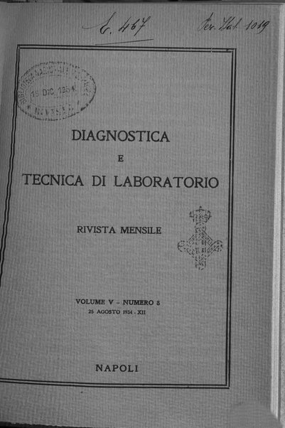 Diagnostica e tecnica di laboratorio rivista mensile