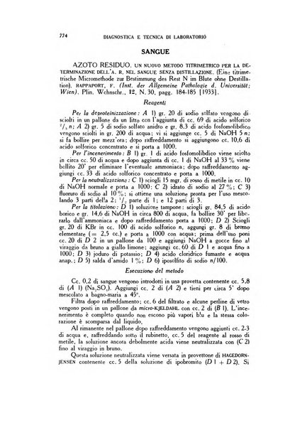 Diagnostica e tecnica di laboratorio rivista mensile