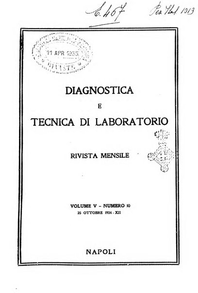 Diagnostica e tecnica di laboratorio rivista mensile