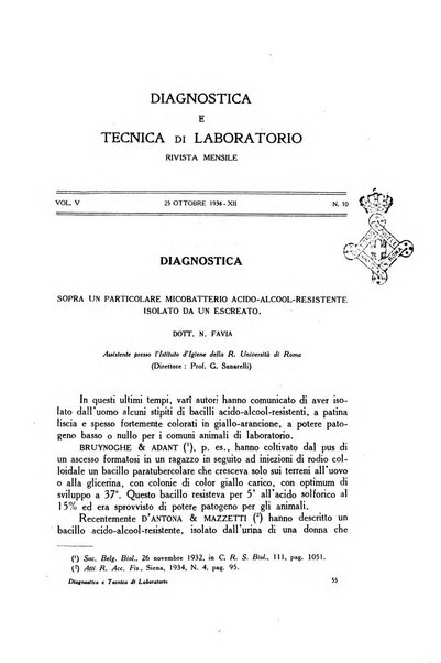 Diagnostica e tecnica di laboratorio rivista mensile