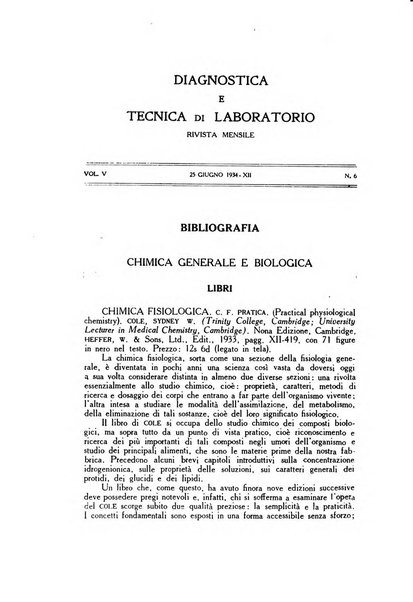 Diagnostica e tecnica di laboratorio rivista mensile