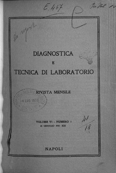 Diagnostica e tecnica di laboratorio rivista mensile